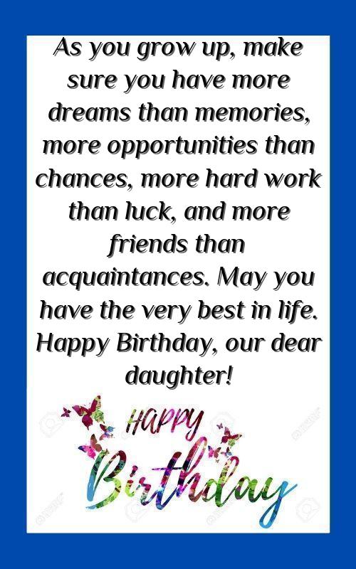 funny birthday wishes for daughter